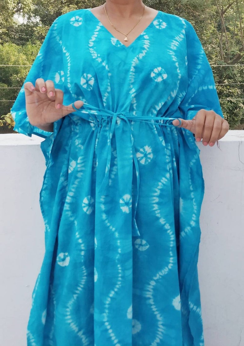 Tie Dyed Kaftan Robe Caftan for Womens Plus Size Kaftan Plus Etsy