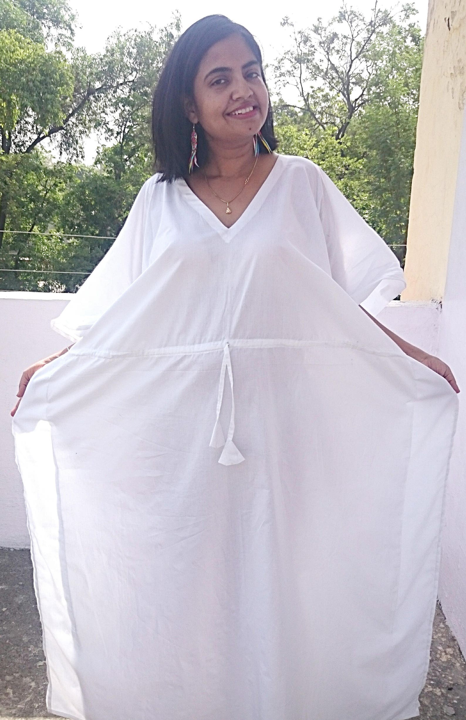 Maternity robe white Birthing gown labor delivery gown | Etsy