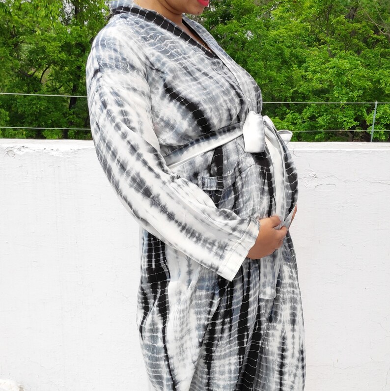 Maternity hospital gown, Hospital gowns, Maternity gown, Delivery gown, Nursing gown, pregnancy gown, breastfeeding gown 