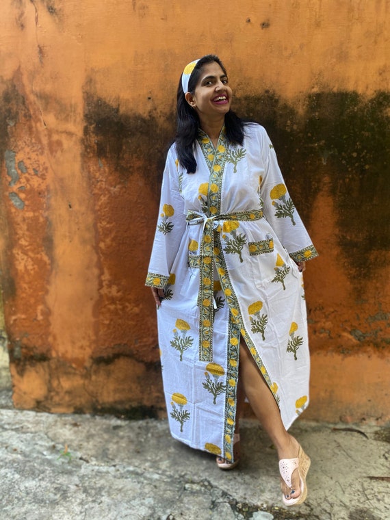 Cotton Kimono Robes for Women Indian 