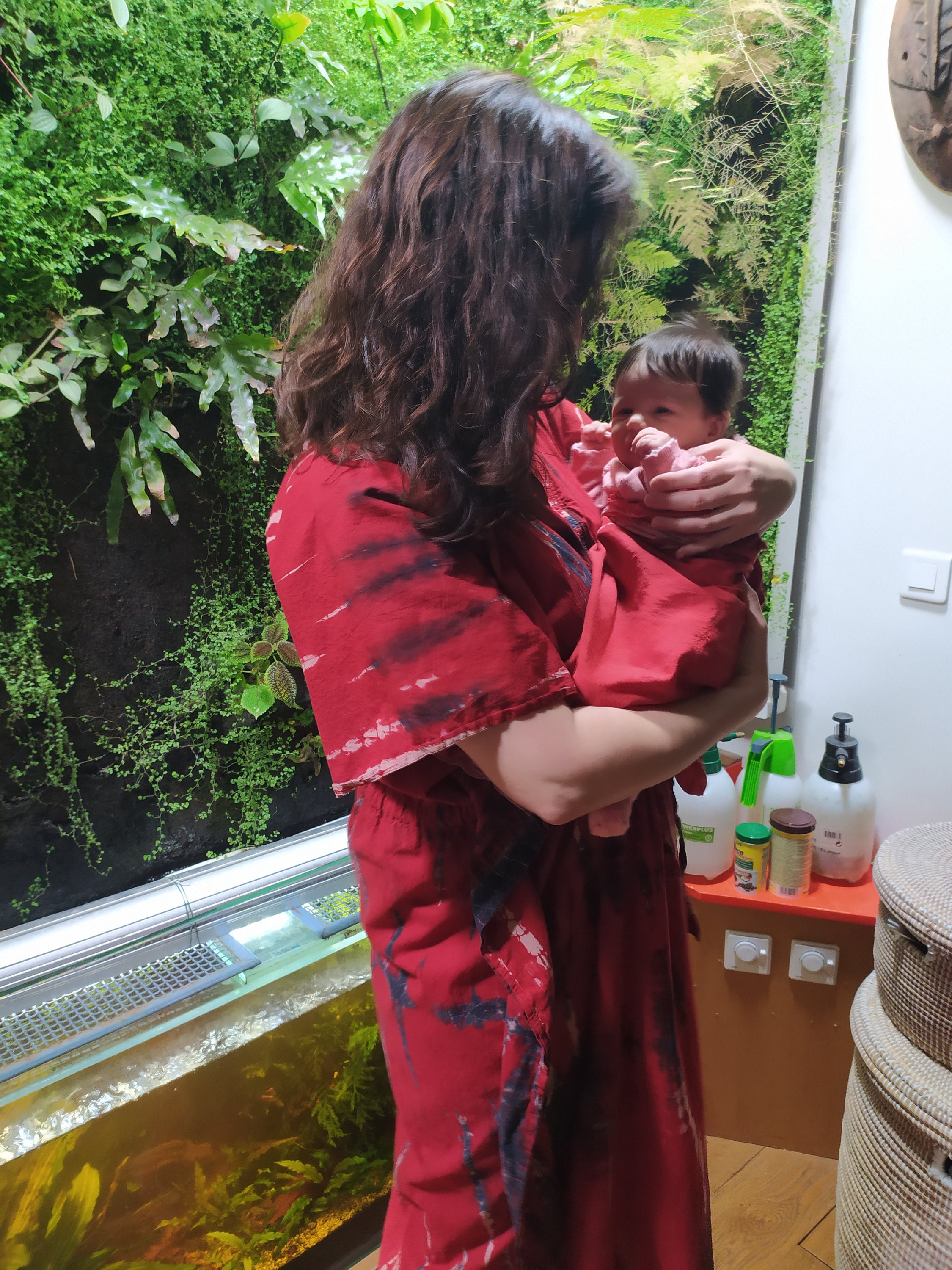 Red Maternity Hospital Gown Delivery Gown Labour Gowns Plus Etsy