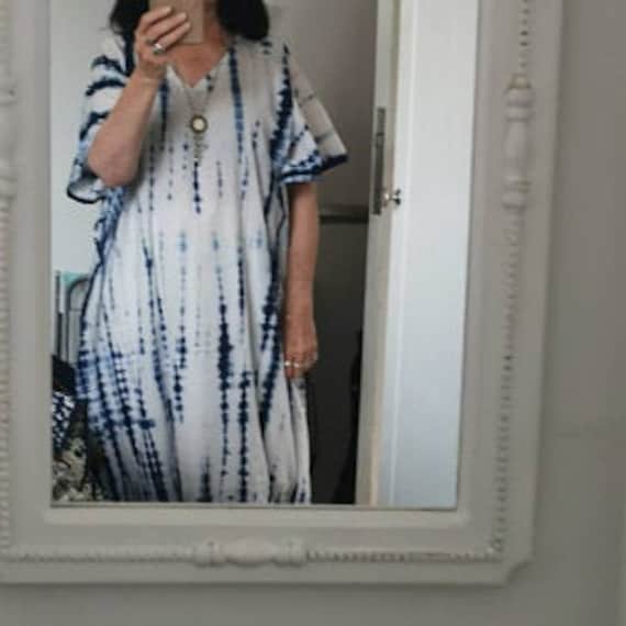 New Hippie Boho Caftan Kaftan Kimono Sleeve Women Cocktail Maxi Dress Plus  Size