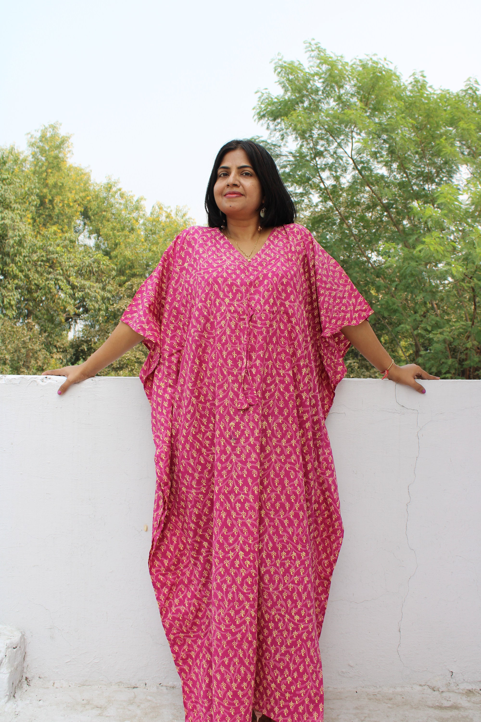 cotton kaftans plus size