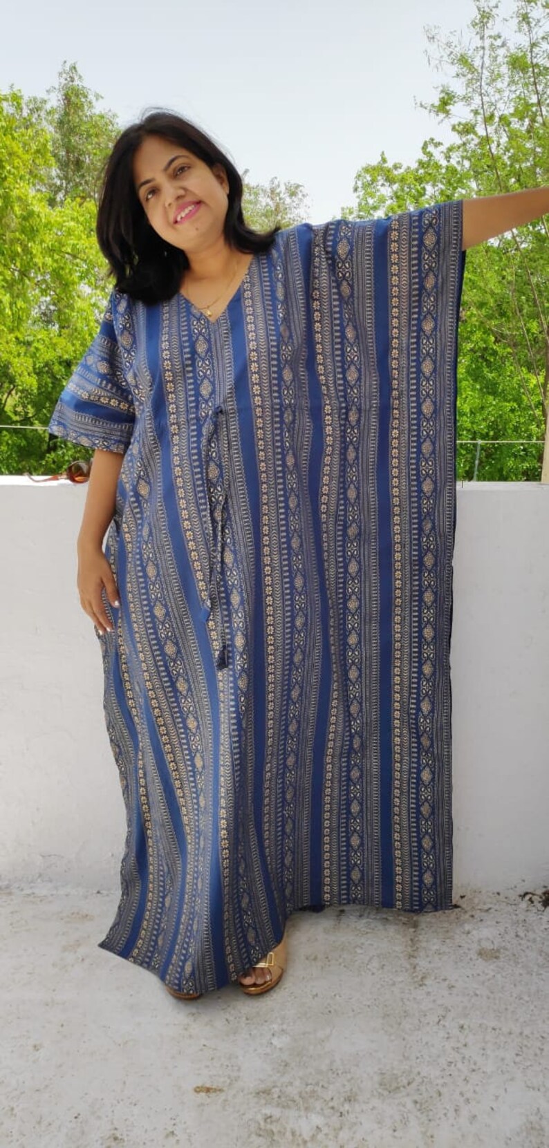 cotton kaftans plus size