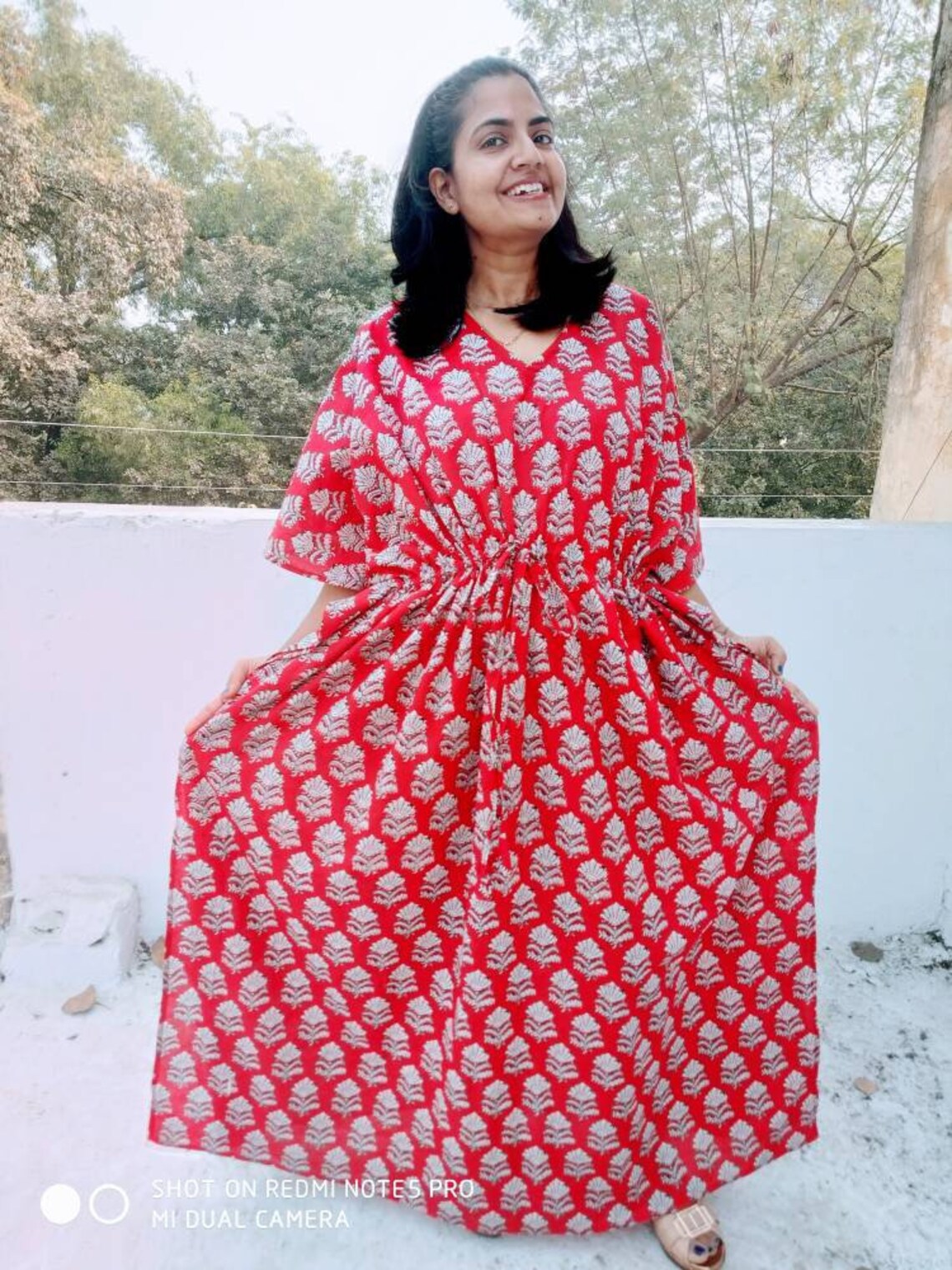 Kaftan Cotton Caftan Long Robe Summer Dress Long Maxi Etsy