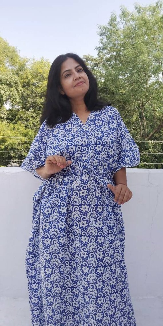 YouKD Maxi Abito Estivo Da Donna Bohémien Lungo Caftano Etnico Modello - Foto 12