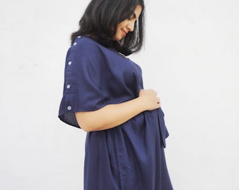 Maternity hospital gown, Hospital gowns, Maternity gown, Delivery gown, Nursing gown, gown for epidural, pregnancy gown, breastfeeding gown
