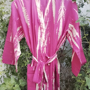 Bridesmaid Robes, Robes for women, Kimono, Cotton Kimono Robe, Pink Cotton Bridal robe Bridesmaid robes,  Bridemaid dressing gown,
