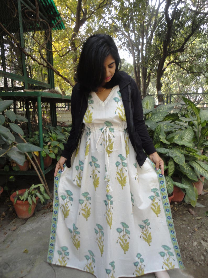 Long Floral Kaftan Caftan Cotton Caftan Cotton Kaftan Etsy