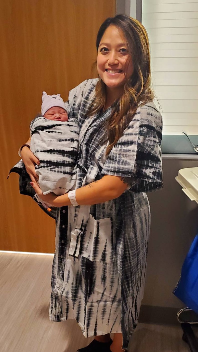 Labor and Delivery Gown Maternity Robe Birthing Gown Etsy