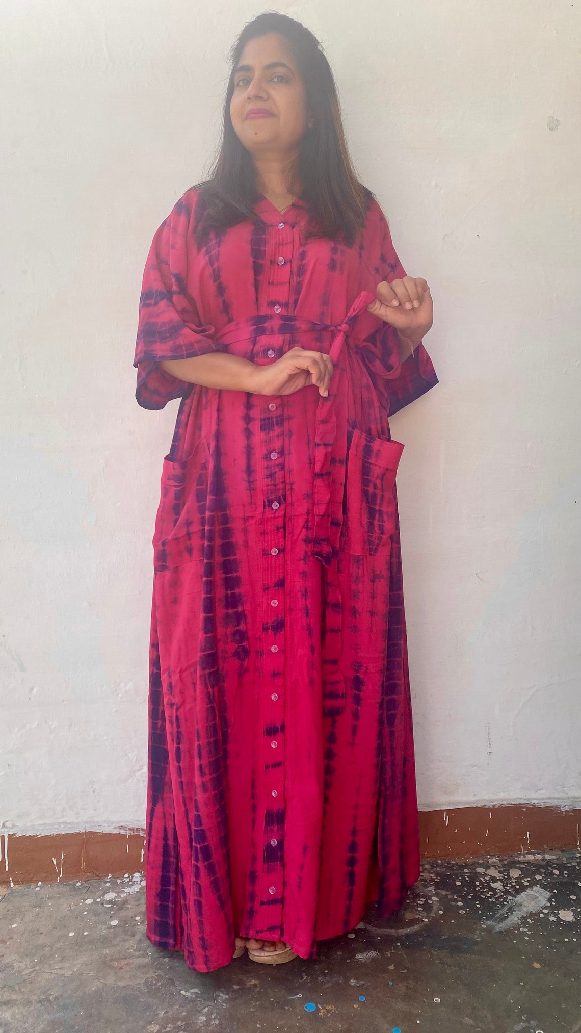 Maternity Hospital Gown Maternity Robe Nursing Gown Labor Etsy