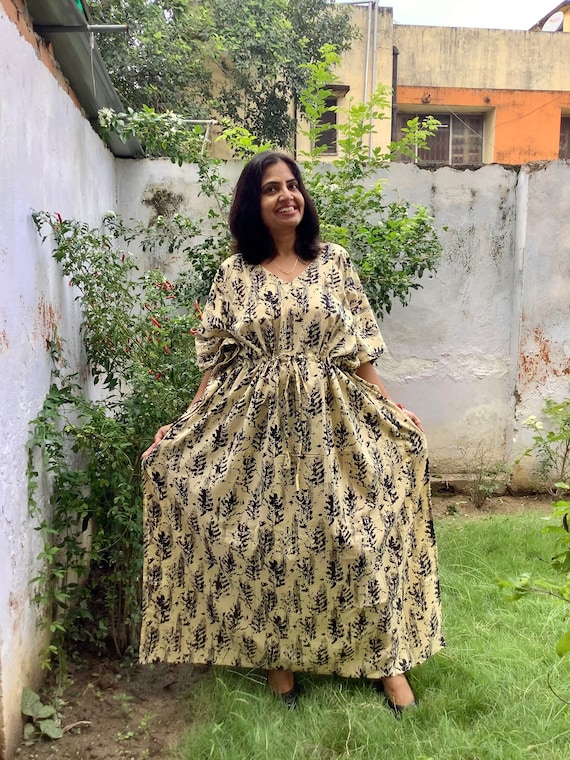 Buy Cotton Caftan Kaftan Plus Size Kaftan Maxi Dress India - Etsy