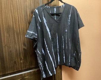 Cotton Kaftan Blouse  Cotton Caftan Top Tie dyed Blouse  Kaftan Top Blouse  Cotton Top Blouse  Kaftan Top  cotton Top mommyrobeclothing