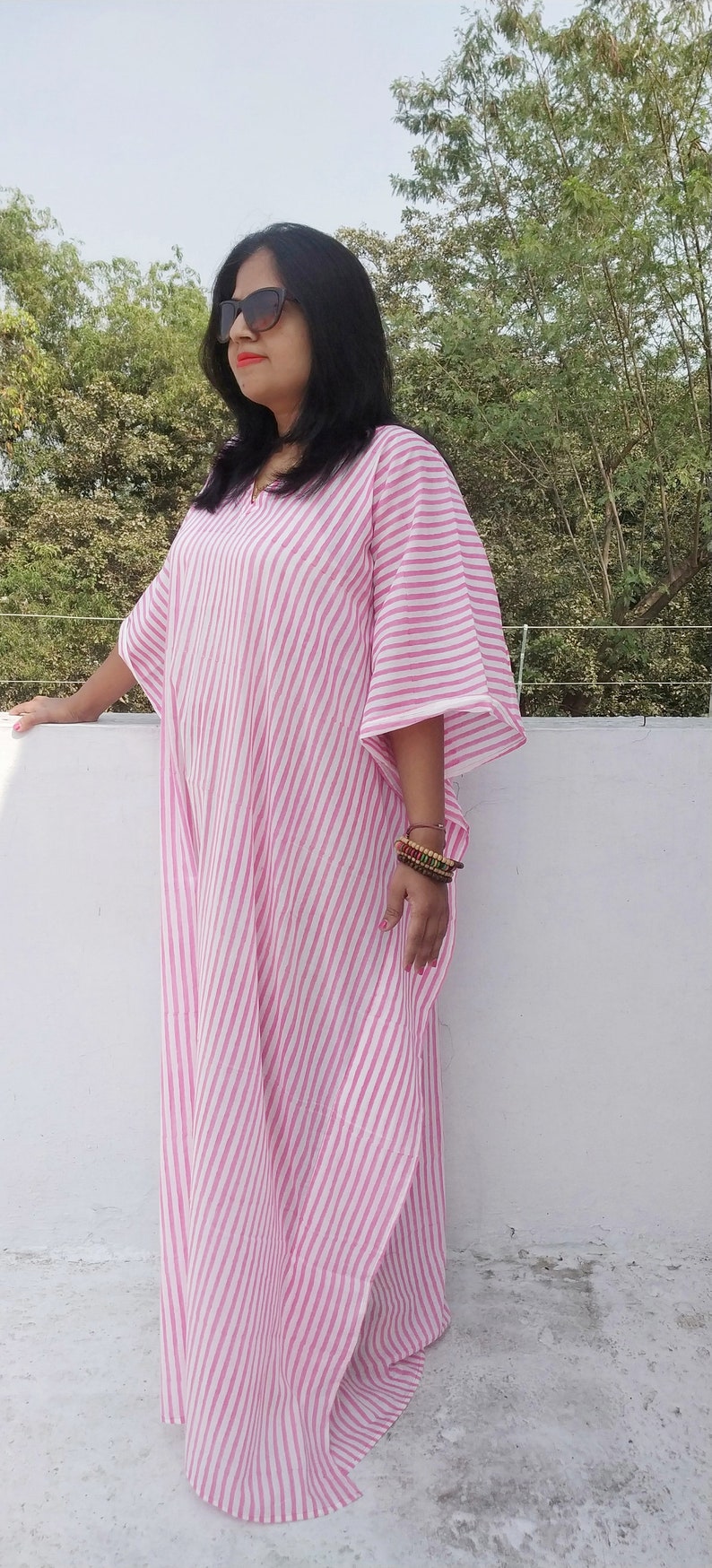 Kaftan Maxi Dress Cotton Caftan Indian Dress Caftan Dress Etsy