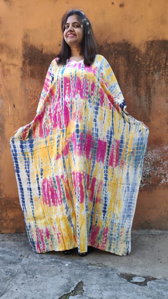 Kaftan Maxi Dress Beach Cover up Caftan Oversized Dress Womens