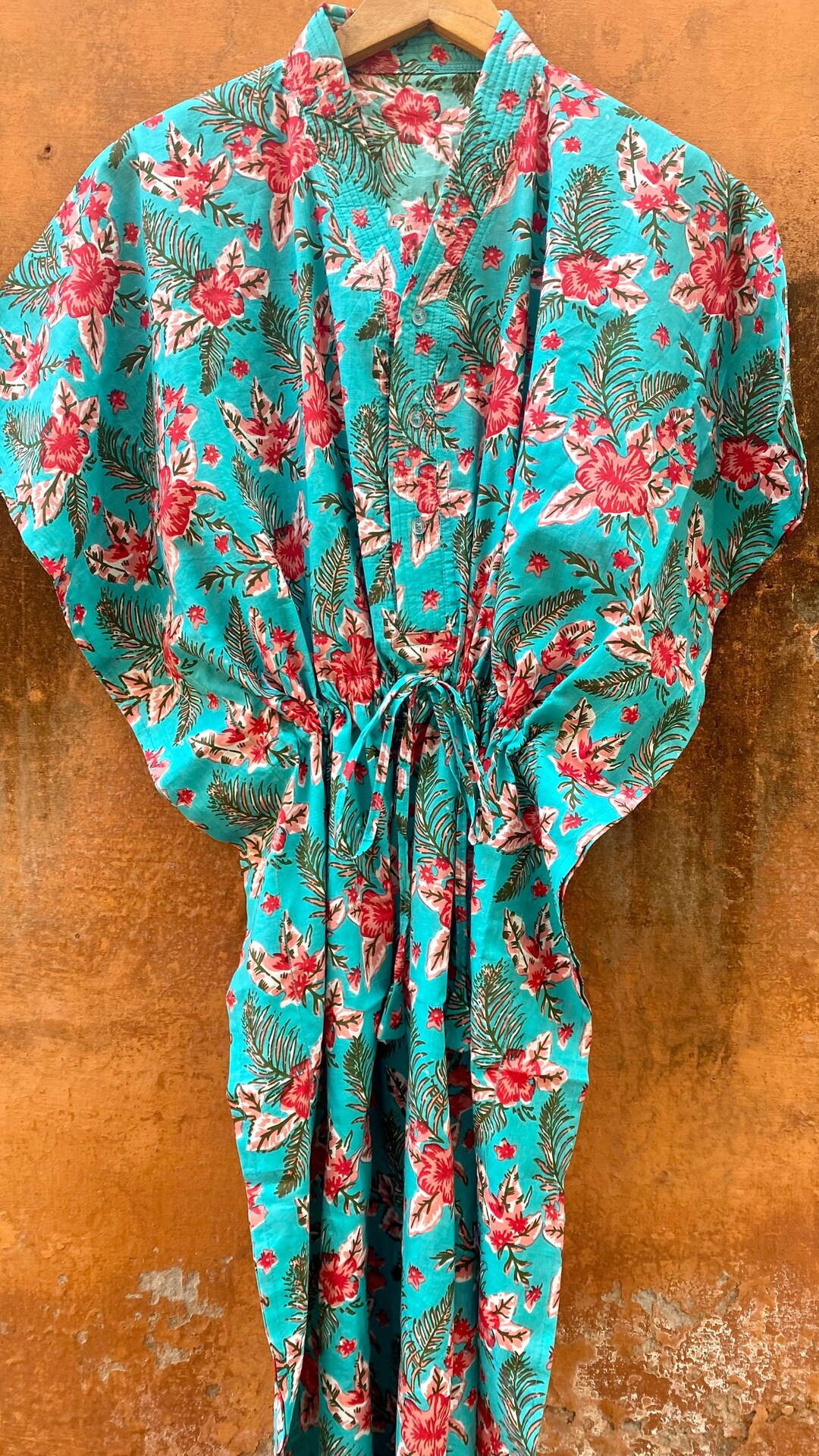 Maternity Hospital Gown Maternity Kaftan Robe Nursing Cotton Kaftan