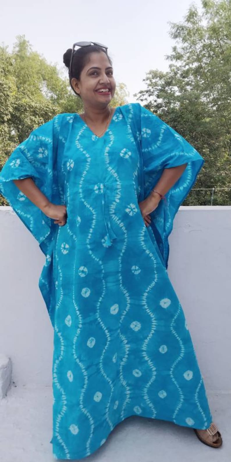 Tie dyed Kaftan Robe Caftan for womens Plus size kaftan ...
