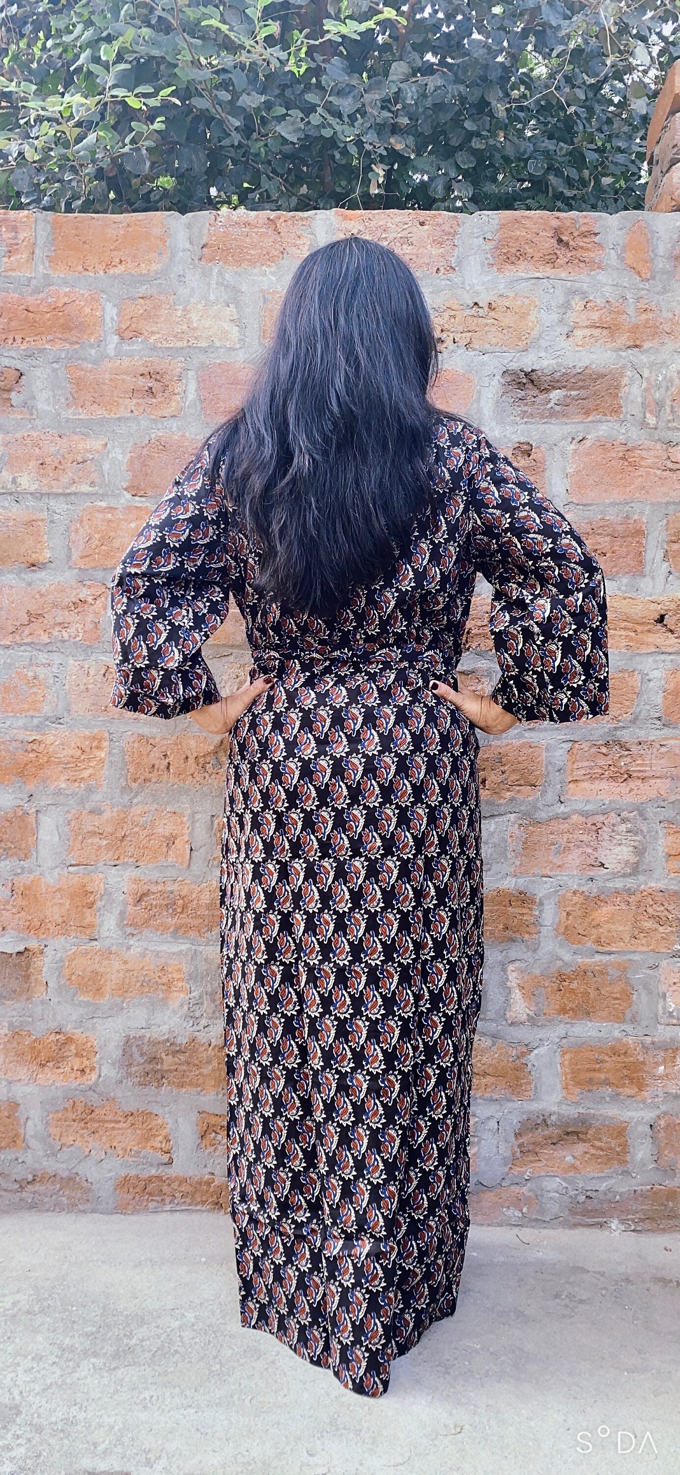 Maternity Robe Brown Cotton Robe Hospital Robe Delivery Etsy