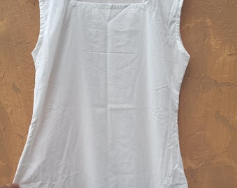 Long Cotton Maxi Slip , Off White color- Perfect  under a sheer kaftan or maxi dress.