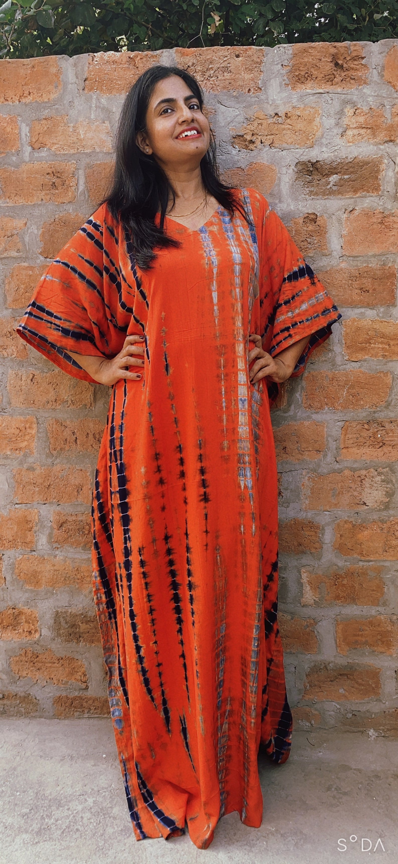 RAYON kaftan Hand tie dyed caftan Kaftan maxi dress Etsy