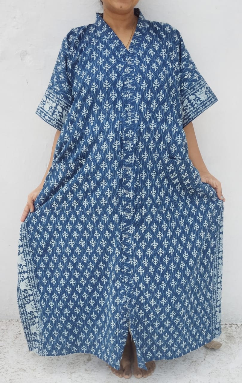 Stitched Printed Maternity Hospital Gown, Machine wash, Size