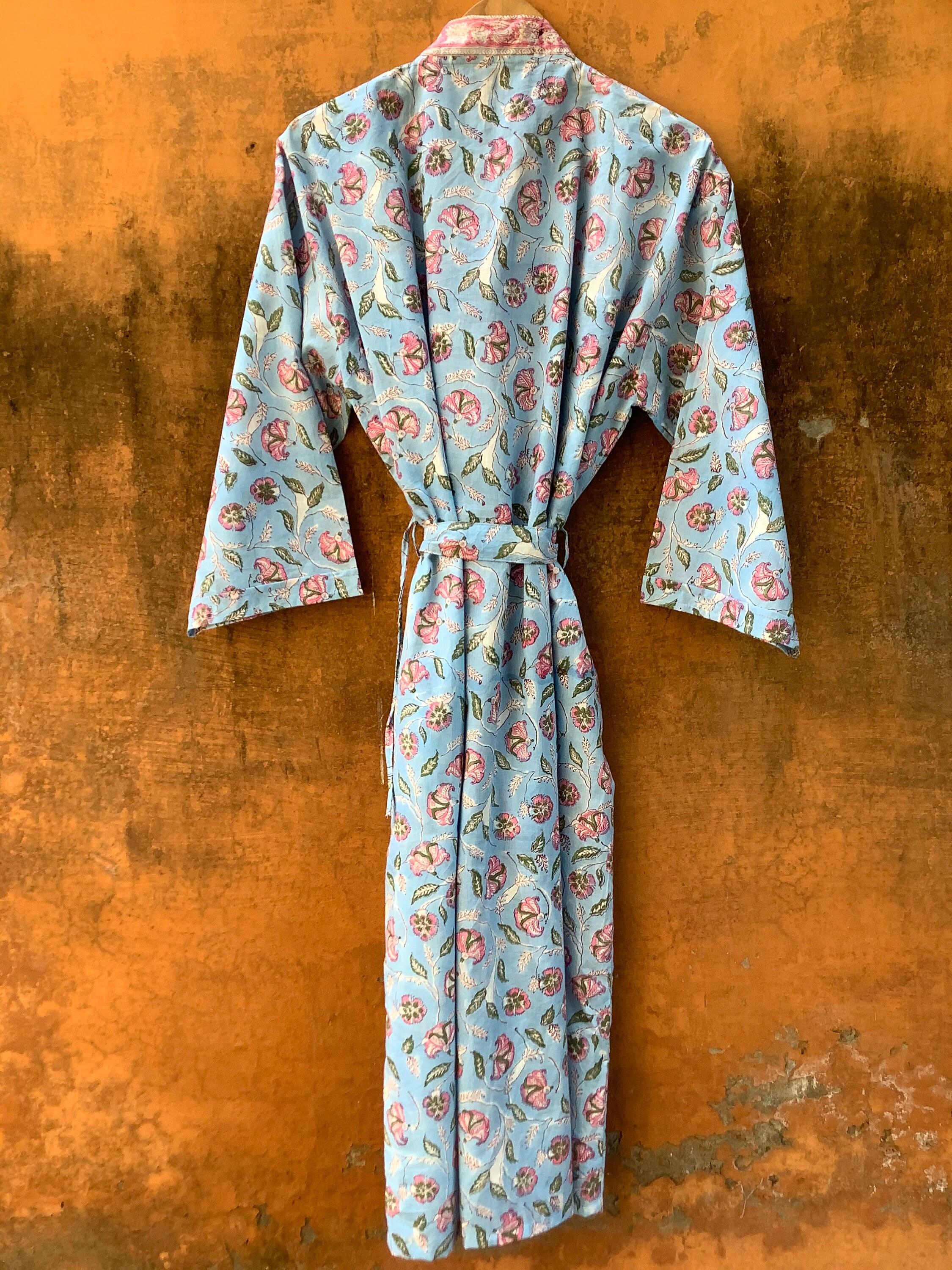 Cotton Kimono Robes for Women Indian Dressing Gown Unisex | Etsy