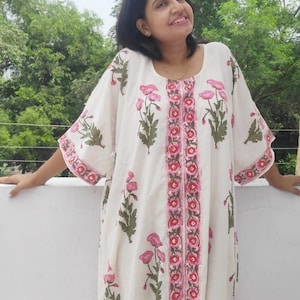 Baumwolle Kaftan, Baumwolle Kaftan, lange Robe, Baumwolle Kaftan, Maxi Kleid, langer Kaftan, plus Größe Kleid, übergroßes Kleid, Strand Kaftan, Sarong
