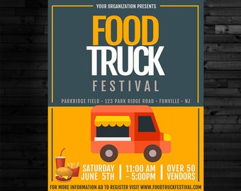 Food Truck Poster Etsy