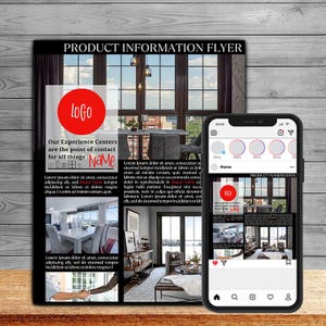 Product Business Flyer & Social Media Templates, Editable in Canva (Instant Download)