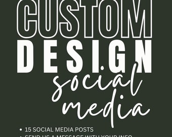 Custom Social Media Templates - 15 Customized Templates - Instagram Templates - Editable in Canva - Optimized for Computer and Mobile