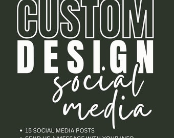 Custom Social Media Templates Canva | Instagram Branding Kit | Editable Business Marketing Templates