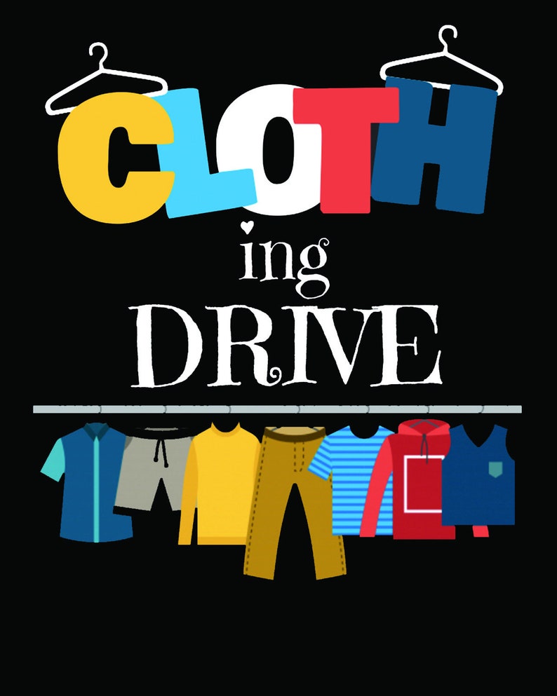 Clothing Drive Flyer EDITABLE Event Flyer Photoshop Etsy