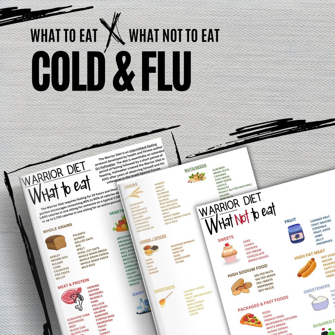 Cold and Flu Foods List, Diet Guide (digital Download) - Etsy