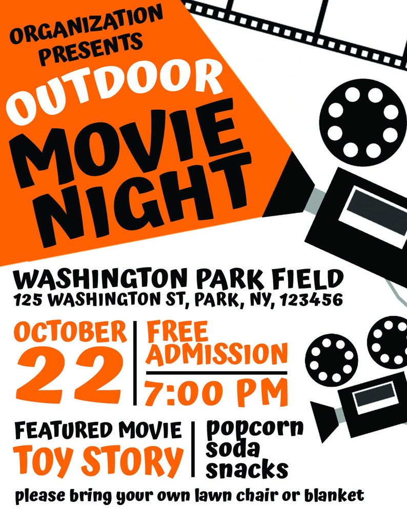 Outdoor Movie Night Flyer EDITABLE Event Flyer 3 Versions Etsy movie-night-flyer-movie-night-flyer-movie-night-flyer