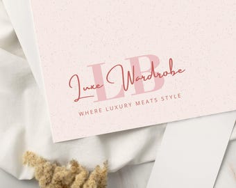 Premade Fashion Boutique Logo Template, Editable in Canva (Digital Download)
