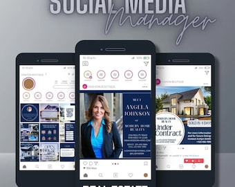 Real Estate Instagram Post Templates – Canva Editable Bundle (Digital Download)