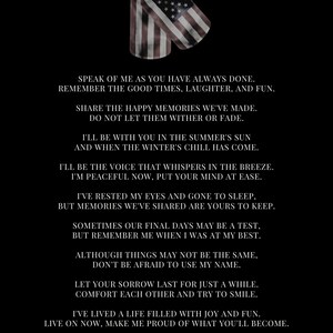 Military Soldier Memorial Printable and Electronic Program, Funeral ...