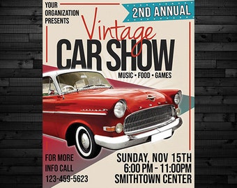 Car Show Poster Etsy