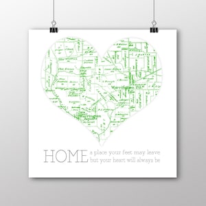 Warrington, Pennsylvania | Vintage Map | Your Hometown | Bucks County Pennsylvania | Custom Gift | Fine Art Paper Print | Giclee Map Print