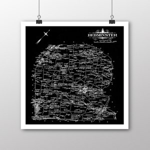 Bedminster, Pennsylvania | Vintage Karte | Ihre Heimatstadt | Bucks County Pennsylvania | Benutzerdefinierte Geschenk | Fine Art Papier drucken | Karte der Giclee Print