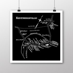 Kintnersville, PA | Vintage Map | Your Hometown | Bucks County Pennsylvania | Custom Gift | Fine Art Paper Print | Giclee Map Print