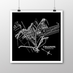 Chalfont, Pennsylvania | Vintage Map | Your Hometown | Bucks County Pennsylvania | Custom Gift | Fine Art Paper Print | Giclee Map Print