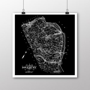 Solebury, Pennsylvania | Vintage Map | Your Hometown | Bucks County Pennsylvania | Custom Gift | Fine Art Paper Print | Giclee Map Print