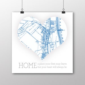 Yardley, PA | Vintage Map | Your Hometown | Bucks County Pennsylvania | Custom Gift | Fine Art Paper Print | Giclee Map Print