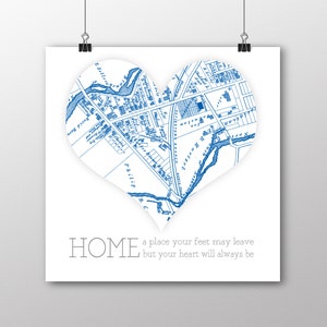Chalfont Boro, PA | Vintage Map | Your Hometown | Bucks County Pennsylvania | Custom Gift | Fine Art Paper Print | Giclee Map Print