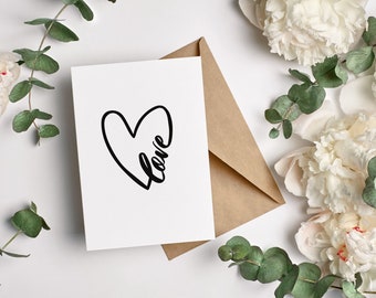 Love card/ anniversary card/valentines card/wife/husband/girlfriend/boyfriend/fiancé, anniversary, romantic, cute card