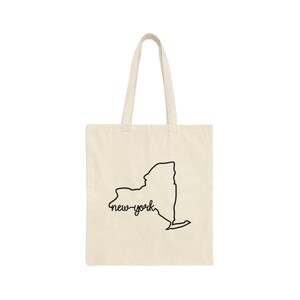 New York - Einkaufstasche aus Baumwollleinen