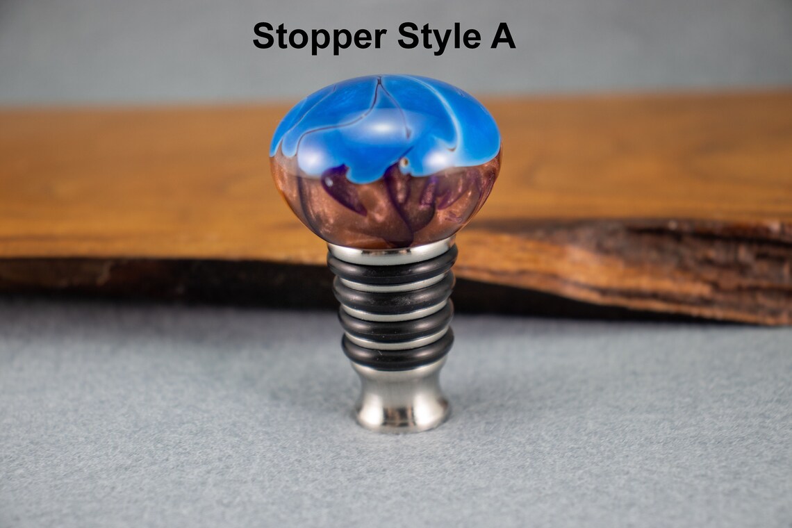 Hand Turned Resin Bottle Stopper Etsy