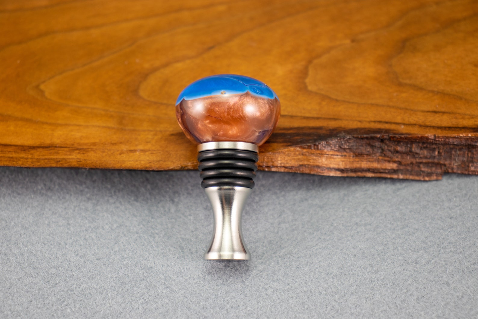Hand Turned Resin Bottle Stopper Etsy
