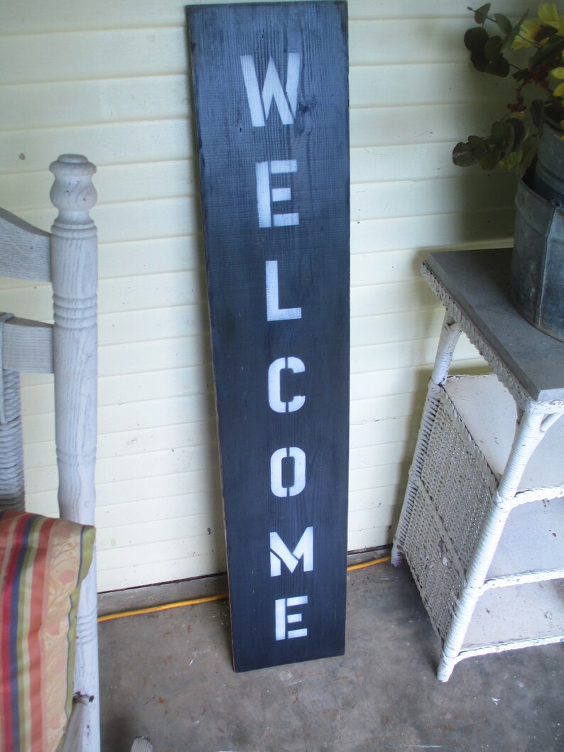 Hand Painted Wooden Welcome sign Front porch farmhouse decor rustic primitivegift housewarming Hand Painted Wooden Welcome sign Front porch farmhouse decor rustic primitivegift housewarming